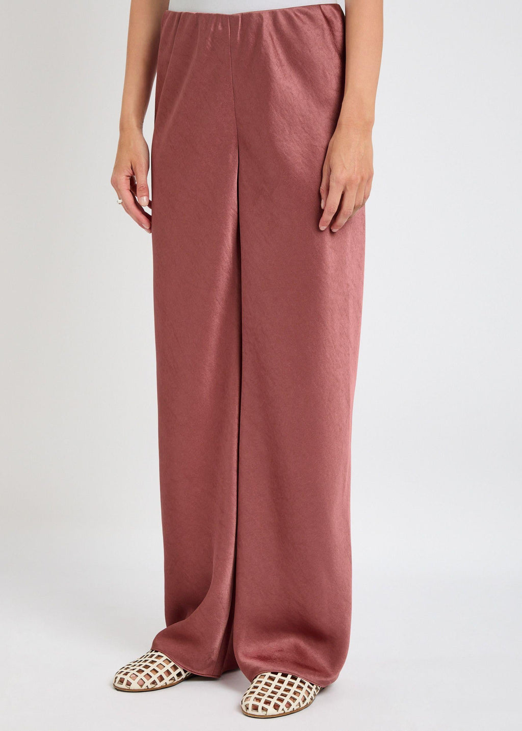 Vince Wide-leg Satin Trousers