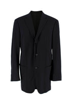 Jil Sander Black Single Breasted Wool Blend Blazer