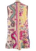 Etro Multicolour Pattern Embroidered Longline Vest
