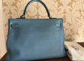 Blue Jeans Togo Leather Kelly Bag
