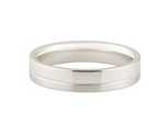 Bespoke Platinum Court Style Wedding Band