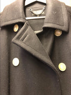 Jaegar Black Wool Double Breasted Coat