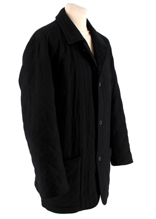 Agnona Black Cashmere Coat