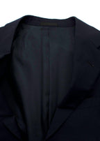 Prada Navy Single Breasted Wool and Mohair Blend Blazer