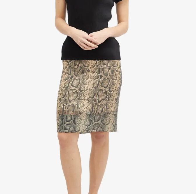 Sportmax Desio Snakeskin Mini Skirt