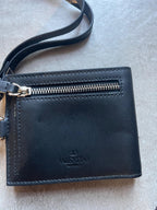 Valentino Black Foldable Wallet on Strap