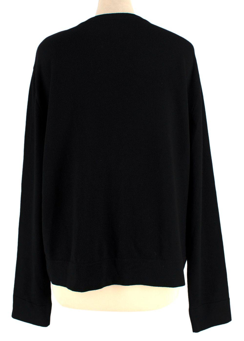 Hermes Black Patterned Silk Twillaine Cardigan