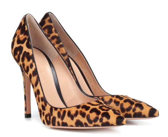 Gianvito Rossi Gianvito leopard-print calf hair pumps