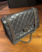 Chanel Grey Reissue Shoulder Bag
