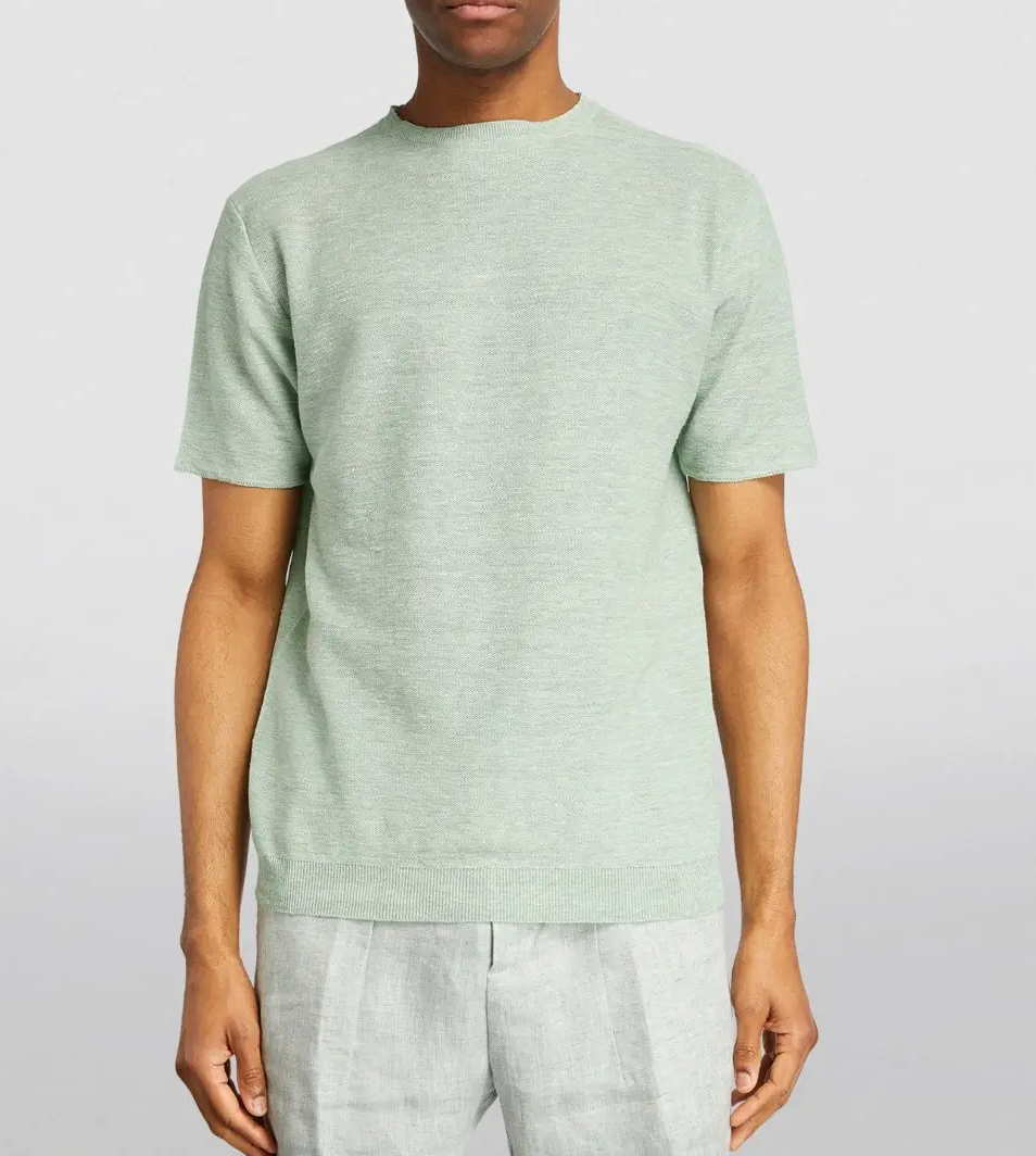 Sease  Linen-Cotton T-shirt