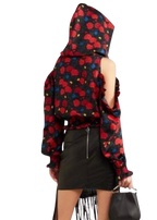 Magda Butrym Hooded Cold Shulder Top