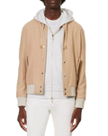 Eleventy Varsity ribbed-trim regular-fit wool jacket