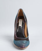 Badgley Mischka Sparkle Mesh Pumps