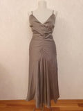 Jonathan Simkhai Lizeth Hammered Silk Wrap Midi Dress