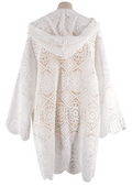 Borgo De Nor White Crochet Divona Brea Dress