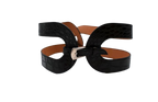 Maison Vaincourt Black crocodile waspie belt 75 - no cites