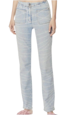 Chanel Printed Straight Jeans