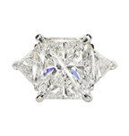 Verde 4ct IGI Lab-grown Radiant Cut G Colour Diamond Ring