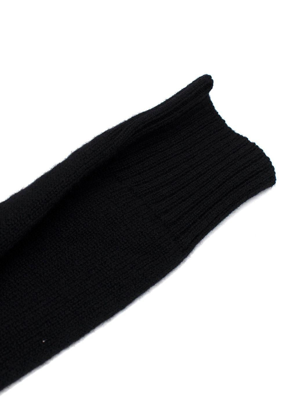 Jil Sander Black V Neck Jumper Dress