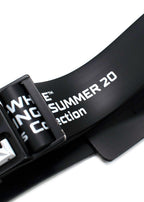 Off-White Black Rubber Logo Buckle Belt