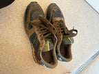 Camouflage Printed Rockstud Sneakers