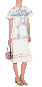 Temperley London Cream Embroidered Juniper Dress