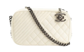 Chanel White Coco Boy Camera Bag