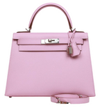 Hermès Kelly 28 Epsom Sellier Mauve Sylvestre