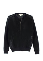 Stella McCartney Black Mesh Bomber Jacket
