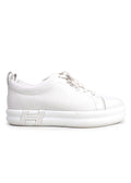 Hermes White Leather Happy  Sneakers