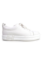 Hermes White Leather Happy  Sneakers