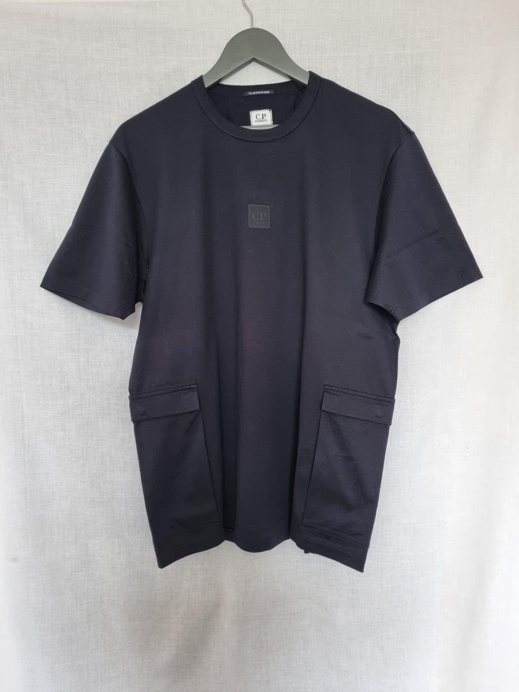 Metropolis Cargo Pocket Logo Black Cotton T-Shirt