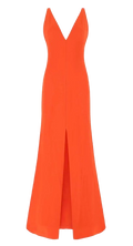 Alexander McQueen Orange Cross Back Gown