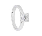 Bespoke Platinum Radiant Cut Diamond Ring