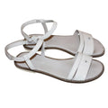 Armani Girl's 38 White Patent Leather Sandals