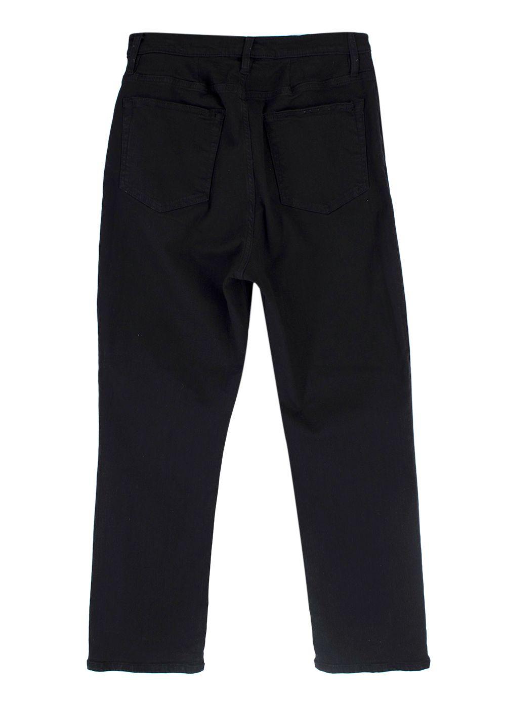 Frame Black Le High Straight Jeans