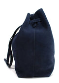 Mansur Gavriel Navy Suede Bucket Bag