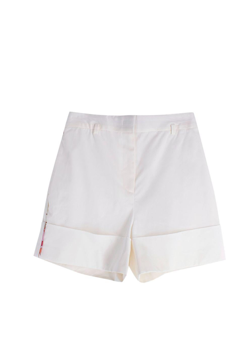Emilio Pucci White Tailored Shorts