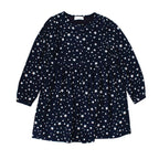 Pinko Navy Star Print Long Sleeve Dress