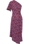 Derek Lam 10 Crosby One-shoulder floral stretch-jersey midi dress