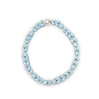Bottega Veneta Pastel Blue Crystal Embellished Necklace