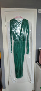 Emerald Draped Bodycon Dress