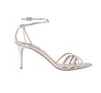 Aquazurra Silver Very First Kiss Sandals