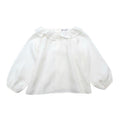 Belle enfant White Silk Long Sleeve Top