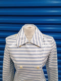 Max Mara Sfilata Striped Double Breasted Coat
