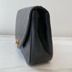 Vintage Lambskin Shoulder Bag with 24kt GPHW