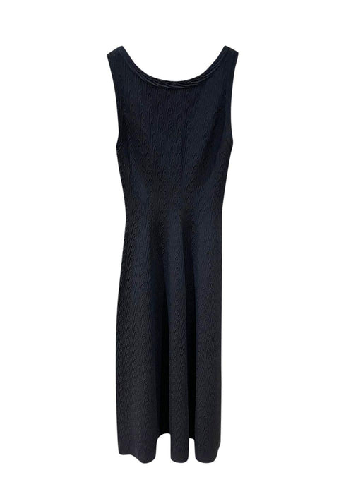 Alaia Black Textured Maxi Dress