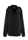 Valentino Black Hooded VLTN Rain Jacket