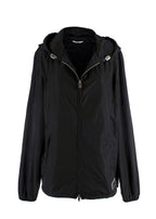 Valentino Black Hooded VLTN Rain Jacket