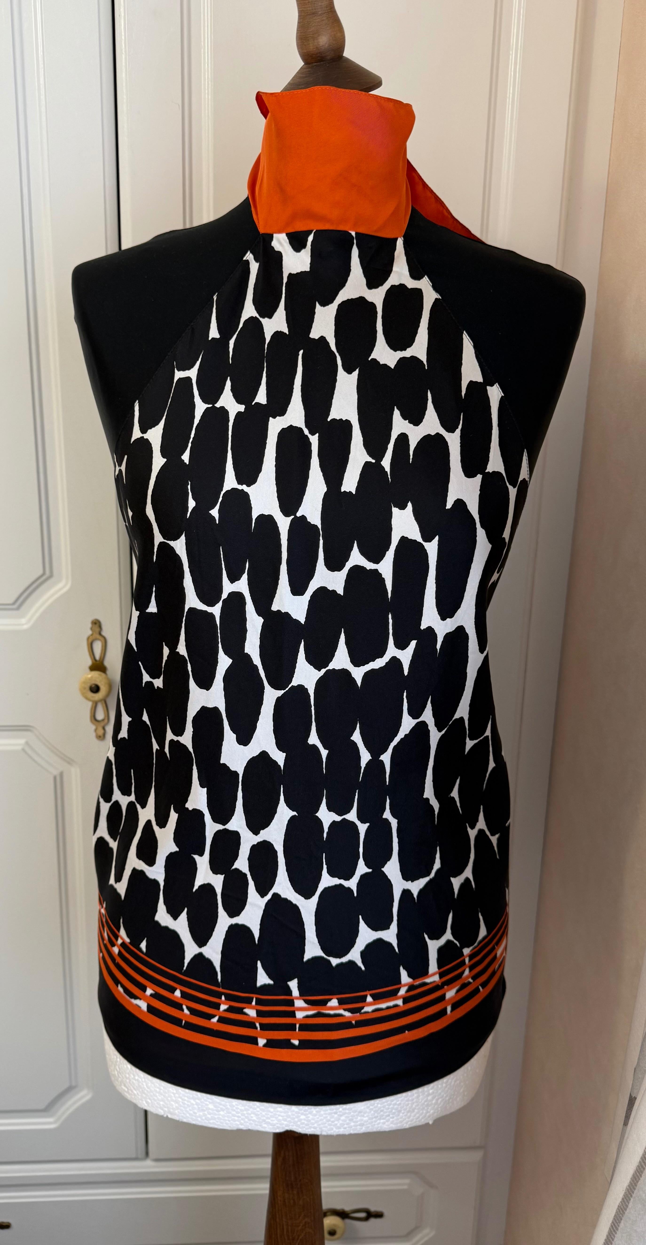 Gucci Printed Silk Halter Top